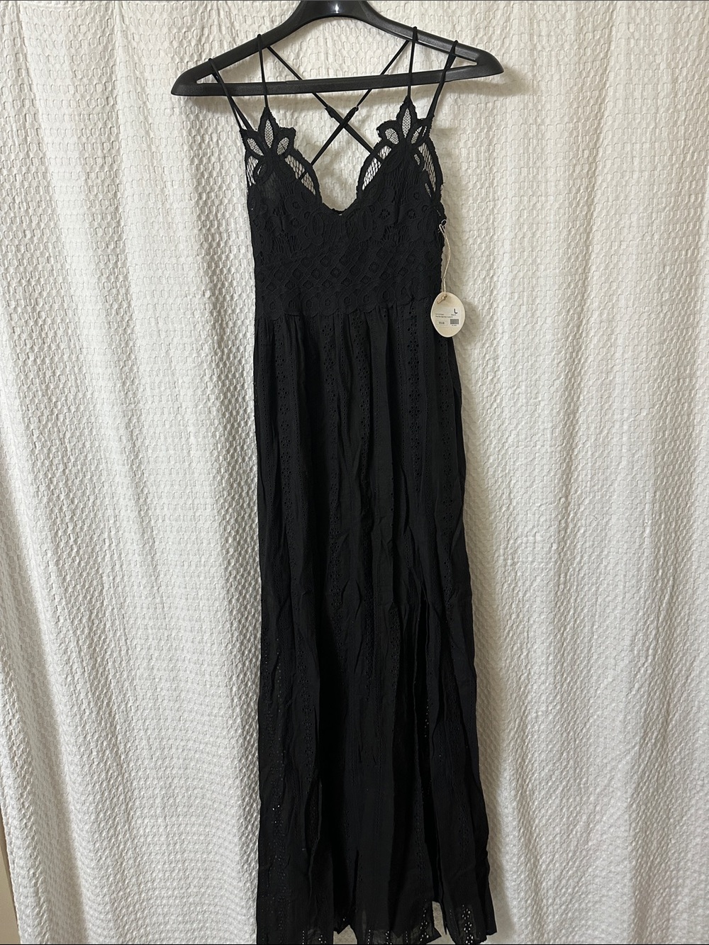 Black Lace Maxi Dress